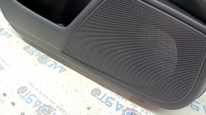Panou ușă stânga față pentru Audi A6 C7 12-18, piele neagră, inserție și cotieră, piele neagră, cu mâner, BOSE, cu iluminare din spate, zgârieturi, lovituri, necesită curățare