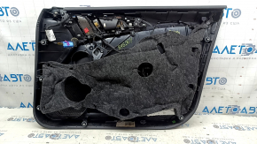 Panou ușă stânga față pentru Audi A6 C7 12-18, piele neagră, inserție și cotieră, piele neagră, cu mâner, BOSE, cu iluminare din spate, zgârieturi, lovituri, necesită curățare