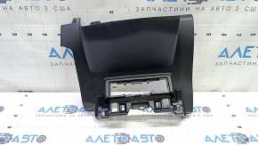 Ornamente centrale inferioare negre pentru bordul Toyota Prius V 15-17, zgârieturi