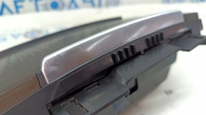 Buzunar consolă centrală Audi A6 C7 12-18, ornamente din lemn închis la culoare, zgârieturi