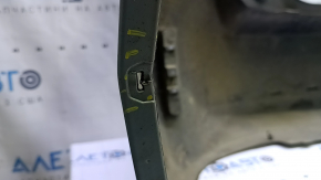Бампер задний голый Toyota Prius V 12-17 без губы, зеленый, царапины, тычки, вмятины, трещины