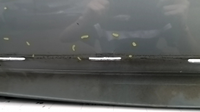 Бампер задний голый Toyota Prius V 12-17 без губы, зеленый, царапины, тычки, вмятины, трещины