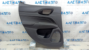 Ornamente ușă spate stânga Jeep Compass 22-25 negru, inserție piele neagră, zgârieturi, lovituri