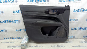 Placă ușă față stânga Jeep Compass 22-25 neagră, inserție piele neagră,