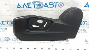Накладка боковая водительского сидения левая Mazda CX-5 19-22 черная, под электро, потерта