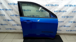 Дверь в сборе передняя правая Jeep Compass 17-26 keyless, синий PBJ, тычки, царапины