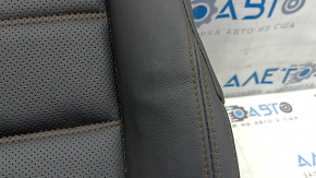 Обшивка подушки пассажирского сидения Mazda CX-5 17-23 кожа черная, подогрев, перфорация, вмятина, царапина