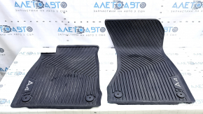 Set covorașe auto pentru Audi A4 B9 17-19, cauciuc, negru