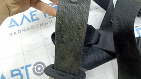 Centură de siguranță șofer Mazda CX-5 21-25 neagră cu tensionator și element de fixare negru, contact cu apa, amortizor ruginit, necesită curățare