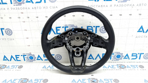 Руль голый Mazda CX-5 20-25 кожа черная, без подогрева, с накладкой, царапины, потерт