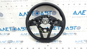 Руль голый Mazda CX-5 20-25 кожа черная, без подогрева, с накладкой, царапины, потерт