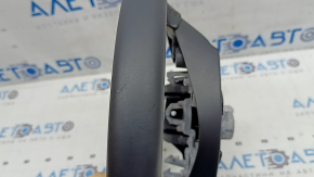 Руль голый Mazda CX-5 20-25 кожа черная, без подогрева, с накладкой, царапины, потерт