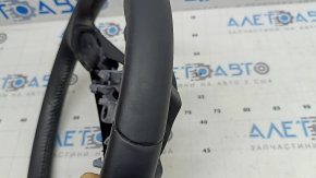 Руль голый Mazda CX-5 20-25 кожа черная, без подогрева, с накладкой, царапины, потерт