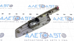 Накладка управления стеклоподъемником двери задней правой Toyota Prius V 12-17 серая, потерта