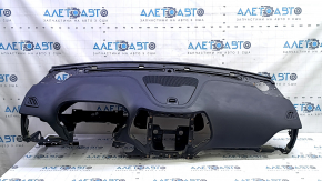 Торпедо передняя панель с AIRBAG Jeep Cherokee KL 14-23 черная, с бокс карманом, надорван уплотнитель, треснута