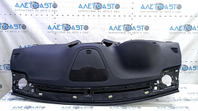 Торпедо передняя панель с AIRBAG Jeep Cherokee KL 14-23 черная, с бокс карманом, надорван уплотнитель, треснута