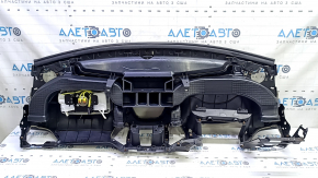 Торпедо передняя панель с AIRBAG Jeep Cherokee KL 14-23 черная, с бокс карманом, надорван уплотнитель, треснута