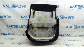 Tapițerie scaun șofer, parte inferioară, Jeep Compass 22-25, piele + stofă, cusături negre, albe și negre, gata de curățat