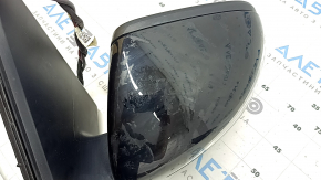 Зеркало боковое левое в сборе Mercedes W167 GLE 350 450 20-23 10+8+4+2 поворотник, подогрев, подсветка, BSM, камера, автозатемнение, черное, в клее, царапины, контакт с водой, окислены фишки