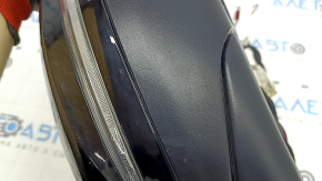 Зеркало боковое левое в сборе Mercedes W167 GLE 350 450 20-23 10+8+4+2 поворотник, подогрев, подсветка, BSM, камера, автозатемнение, черное, в клее, царапины, контакт с водой, окислены фишки