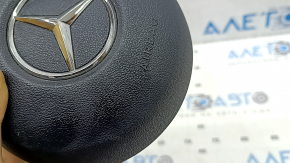 Подушка безопасности airbag в руль водительская Mercedes W167 GLE 350 450 20-23 черная, ржавый пиропатрон, царапина