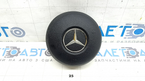 Подушка безопасности airbag в руль водительская Mercedes W167 GLE 350 450 20-23 черная, ржавый пиропатрон, царапина