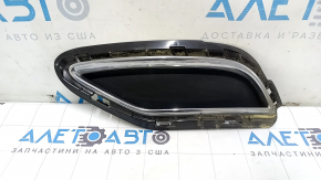 Решетка заднего бампера правая Audi Q5 80A 18-20 структура, с хромом, полез хром