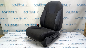 Водительское сидение Honda Insight 19-22 без airbag, механическое, ткань, черное, под химчистку, ржавчина, царапины на накладке, сломано крепление фишки