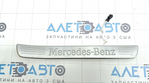 Накладка порога наружная задняя правая Mercedes W167 GLE 350 450 20-26 хром с подсветкой, царапины, контакт с водой, рабочая