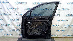 Дверь в сборе передняя правая Audi Q7 16-19 алюминий, keyless, черный L041, тычки