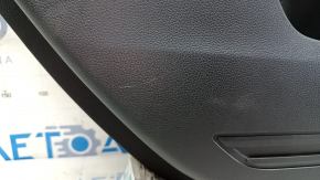 Panou ușă spate stânga, Honda CRV 23-25, piele neagră cu cusături portocalii, Sport, ornament negru lucios, zgârieturi