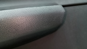 Panou ușă spate stânga, Honda CRV 23-25, piele neagră cu cusături portocalii, Sport, ornament negru lucios, zgârieturi