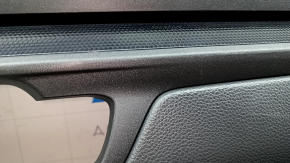 Обшивка двери карточка задняя правая Honda CRV 23-26 кожа черная с оранжевой строчкой, Sport, молдинг черный глянец, царапины
