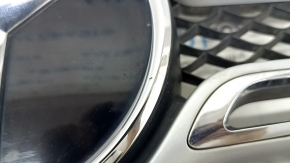 Решетка радиатора в сборе grill Mercedes W167 GLE 350 450 20-23 под радар и камеру, с эмблемой, песок, сломано крепление