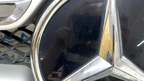 Решетка радиатора в сборе grill Mercedes W167 GLE 350 450 20-23 под радар и камеру, с эмблемой, песок, сломано крепление