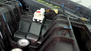 Ornamente console centrale superioare pentru Mercedes W167 GLE 350 450 20-23, piele neagră cu crom, cu iluminare din spate, zgârieturi, inserție spartă, necesită curățare