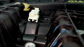Ornamente console centrale superioare pentru Mercedes W167 GLE 350 450 20-23, piele neagră cu crom, cu iluminare din spate, zgârieturi, inserție spartă, necesită curățare