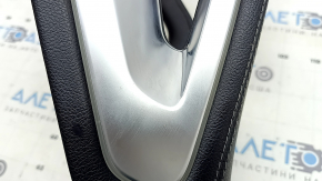 Ornamente console centrale superioare pentru Mercedes W167 GLE 350 450 20-23, piele neagră cu crom, cu iluminare din spate, zgârieturi, inserție spartă, necesită curățare