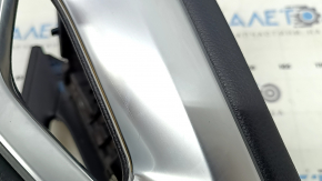 Ornamente console centrale superioare pentru Mercedes W167 GLE 350 450 20-23, piele neagră cu crom, cu iluminare din spate, zgârieturi, inserție spartă, necesită curățare