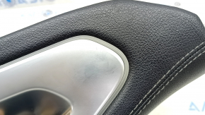 Ornamente console centrale superioare pentru Mercedes W167 GLE 350 450 20-23, piele neagră cu crom, cu iluminare din spate, zgârieturi, inserție spartă, necesită curățare