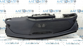 Торпедо передняя панель с AIRBAG Mercedes W167 GLE 350 450 20-23 черная без проекции, с верхней накладкой, ржавый пиропатрон