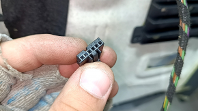 Căptușeală plafon trapă Mercedes W167 GLE 350 450 22-24, neagră, necesită curățare, conectori de cablare oxidați