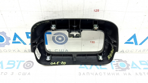 Накладка центральной консоли задняя Mercedes W167 GLE 350 450 20-23 верхняя, кожа черная, трещина в креплении