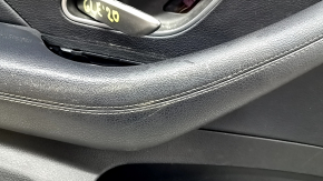 Обшивка двери карточка передняя левая Mercedes W167 GLE 350 450 20-26 кожа черная, с подсветкой нерабочей, подлокотник кожа черная, вставка под серое дерево, Burmester, с ручкой, контакт с водой, цар