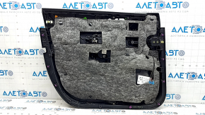 Ornamente ușă, față dreapta, Mercedes W167 GLE 350 450 20-24, piele neagră, cu iluminare din spate, cotieră din piele neagră, inserție din lemn, Burmester, cu mâner, zgârieturi