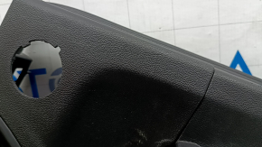 Обшивка двери карточка задняя левая Ford Escape MK4 23-26 черная, под пищалку, подлокотник кожа черная, с ручкой, царапины, потерта