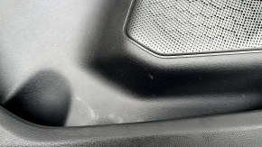 Panou ușă stânga față negru pentru Ford Escape MK4 2023-2024, St-line, cu mâner, cotieră din piele neagră cu cusături roșii, garnitură din fibră de carbon neagră lucioasă, zgârieturi, lovituri