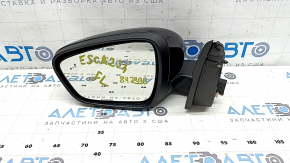 Ansamblu oglindă retrovizoare stânga pentru Ford Escape MK4 23-24, 11+1 pini, încălzit, BSM, roșu, zgârieturi