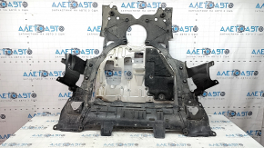 Защита двигателя Honda CRV 23-26 HEV в сборе 3 части, надорвана, примята, затерта