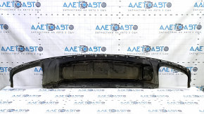 Губа заднего бампера Audi Q7 16-19 серебро